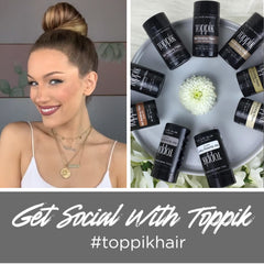 Toppik Hair Building Fibers with Premium Keratin Fibers Conceals Hair Thinning and Hair Loss for Fuller Looking Hair that Gives Completely Natural Look For Men and Women Dark Brown, 55 Grams