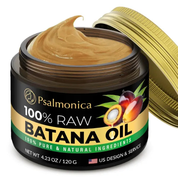 Psalmonica Batana Oil for Hair Growth Raw Batana Oil Dr Sebi Organic from Honduras Hair Growth Oils for Damaged Hair Split Ends Hair Treatments for Wome 120g Cream