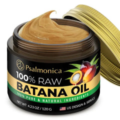 Psalmonica Batana Oil for Hair Growth Raw Batana Oil Dr Sebi Organic from Honduras Hair Growth Oils for Damaged Hair Split Ends Hair Treatments for Wome 120g Cream