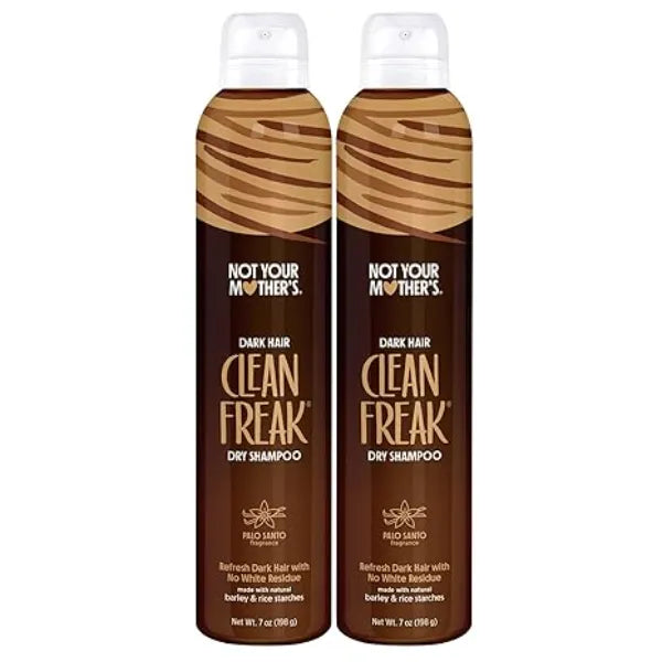 Not Your Mother's Clean Freak Dark Hair Dry Shampoo Brunette Tinted Dry Shampoo for Instant Oil Absorption Instantly Refresh Dark Hair Shades and Extend Style