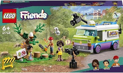 LEGO 41749 Friends Newsroom Van, Animal Rescue Playset, Pretend to Film and Report News with Toy Truck, Owl Figure and Aliya Mini-Doll, Gift for Girls, Boys and Kids 6 Plus Years Old