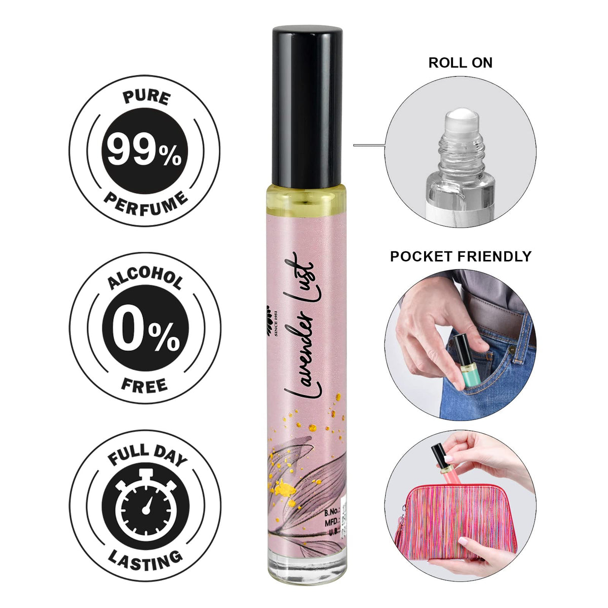 Ajmal ARTISAN - LAVENDER LUST Concentrated Perfume 10ml Long Lasting Gift for Women Online Exclusive