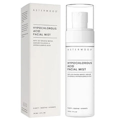 Asterwood Hypochlorous Acid Spray for Face Targets Acne, Redness, Irritation Multi Purpose Skin Repair Antibacterial, Antimicrobial After Gym/Post Workout Facial Mist 4 Fl Oz