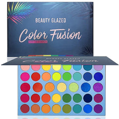 MYUANGO Color Fusion Eyeshadow Palette – 39 Highly Pigmented Pink & Purple Shades | Matte & Shimmer, Blendable Waterproof Eye Shadow, Long-Lasting, Low Fallout, Cruelty-Free Makeup Palette for All Skin Tones