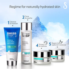Swiss Image Soothing Face Wash Gel Cream 200 ml | Cleanses, Soothes & Comforts Skin | Calms Irritation & Reduces Redness | For Normal to Dry Skin | For Men & Women| Swiss Made