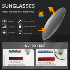 AEVOGUE Sunglasses For Women Oversized Rimless Diamond Cutting Lens Sun Glasses AE0534