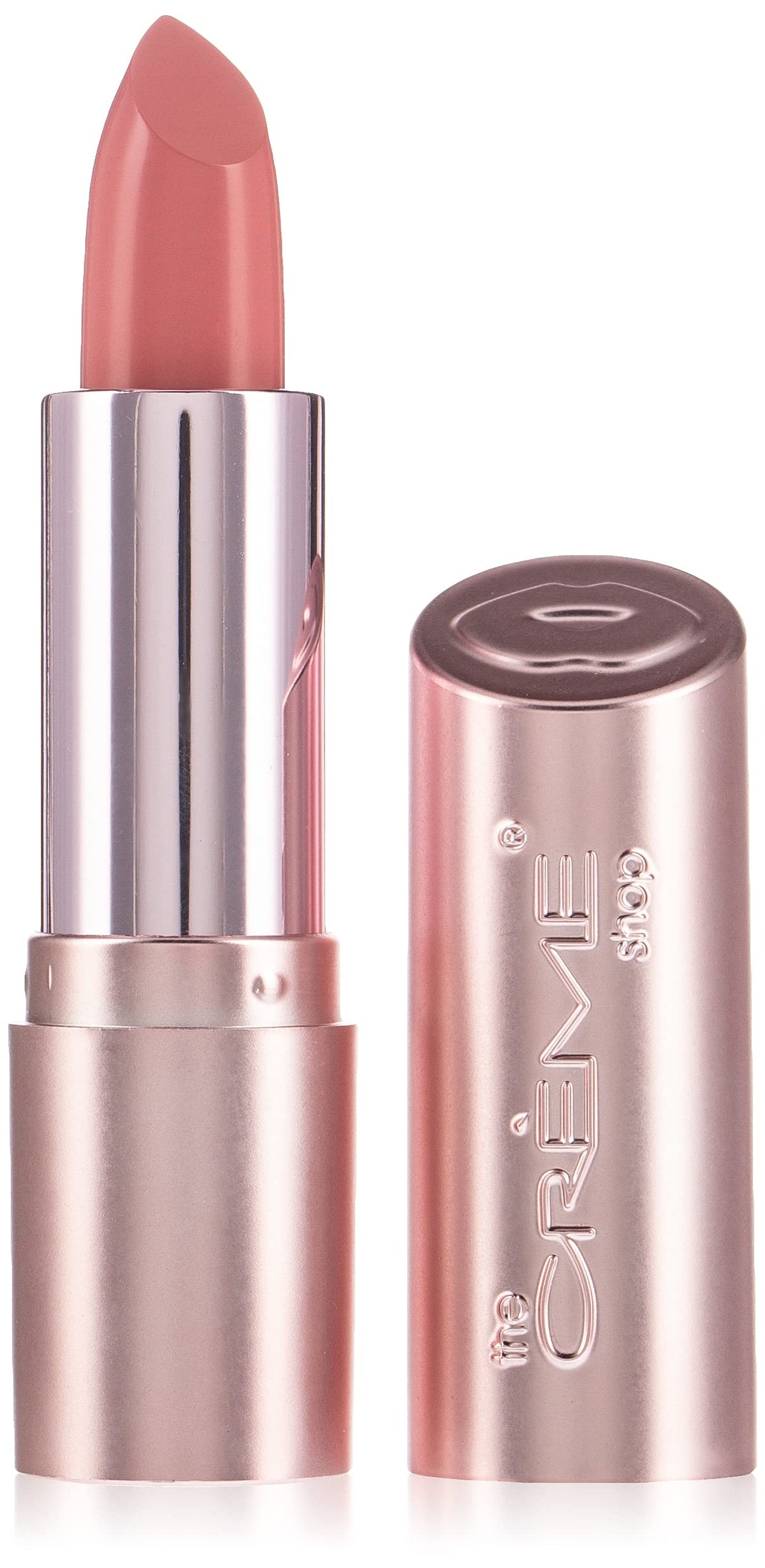 The Crème Shop Satin Lipstick, Pink Shade. Lip Moisturizing & Plumping, Long Lasting Pigmented Cream Formula. -Read My Lipstick, Material Girl