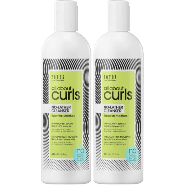 ALL ABOUT CURLS No-Lather Cleanser Shampoo | For Curly Hair | Essential Moisture | Gentle Cleansing | Suds-Free | Vegan & Cruelty Free | Sulfate & Paraben Free
