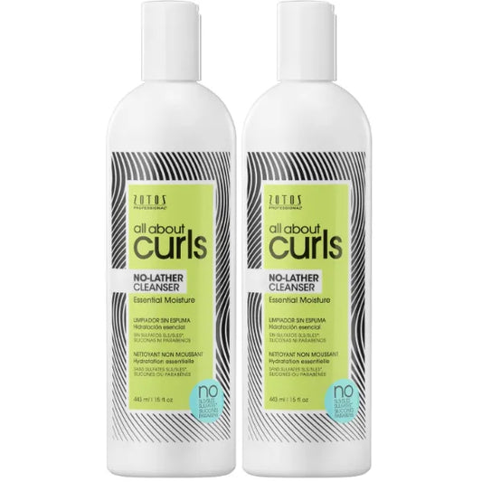 ALL ABOUT CURLS No-Lather Cleanser Shampoo | For Curly Hair | Essential Moisture | Gentle Cleansing | Suds-Free | Vegan & Cruelty Free | Sulfate & Paraben Free