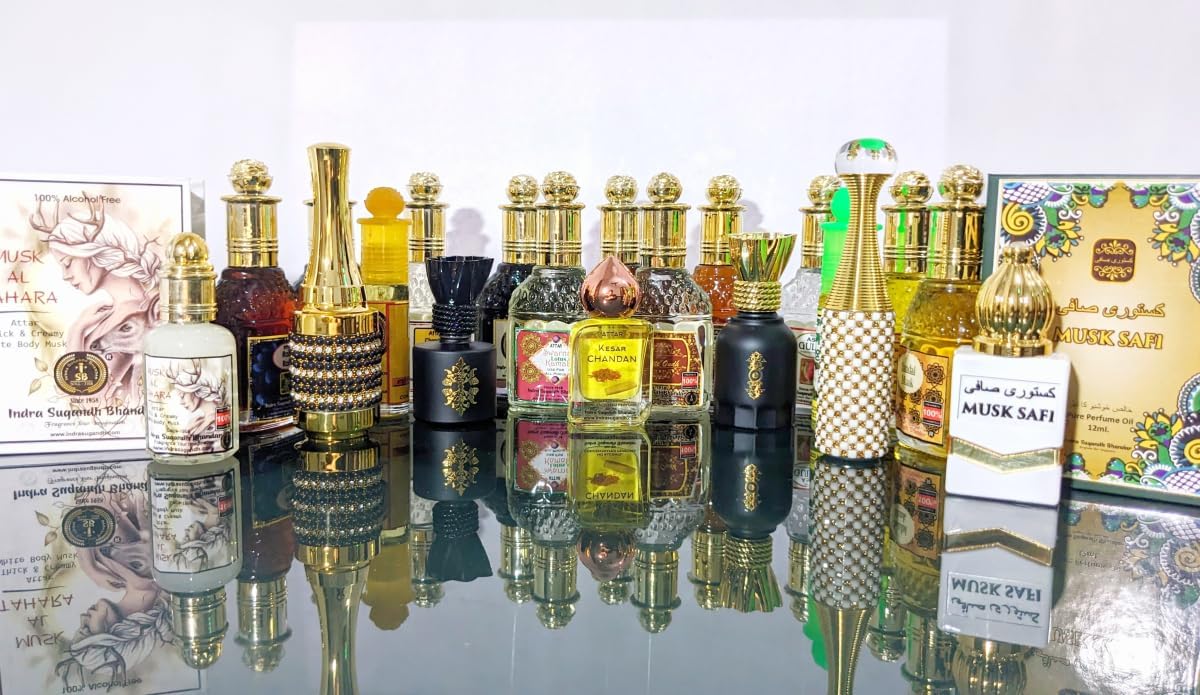 INDRA SUGANDH BHANDAR Attar For Men|Women Original Sandal Musk Rare Chandan & Kasturi Combination Long Lasting Fragrance 12ml Rollon Pack