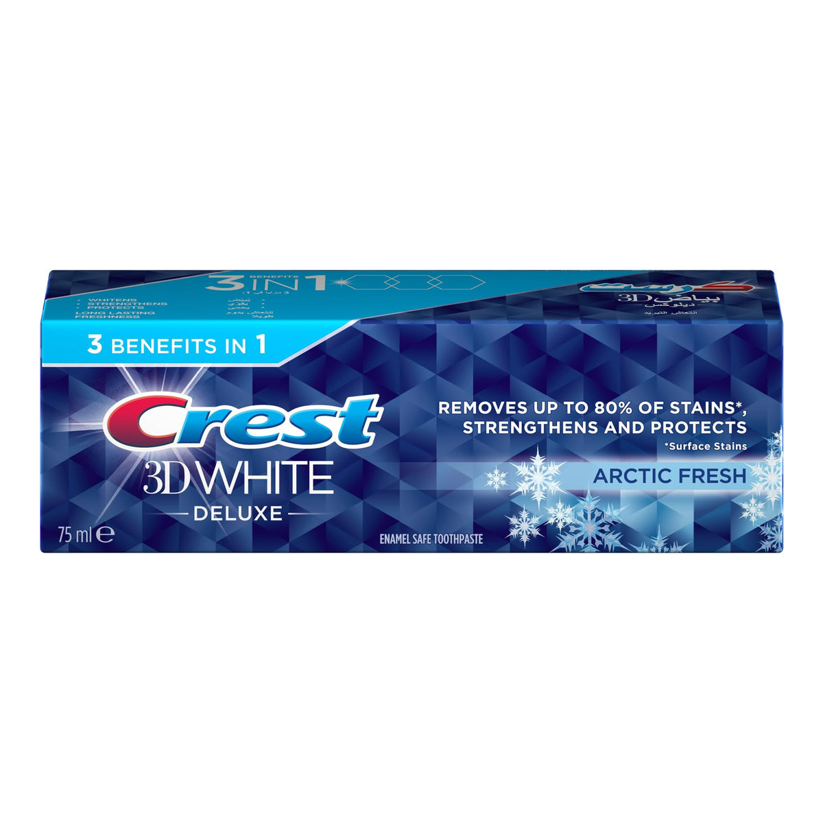 Crest 3D White Deluxe Arctic Fresh, Remove Stains from the Enamel Surface - 75 ml