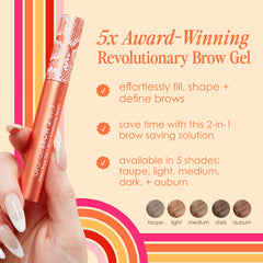 Grande Cosmetics GrandeBROW 2-in-1 Tinted Brow Gel + Brow Enhancing Serum, Light
