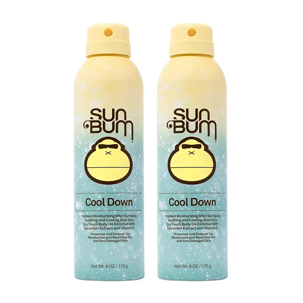 Sun Bum Cool Down Hydrating After Sun, 6 oz - After Sun Spray (2 Pack)
