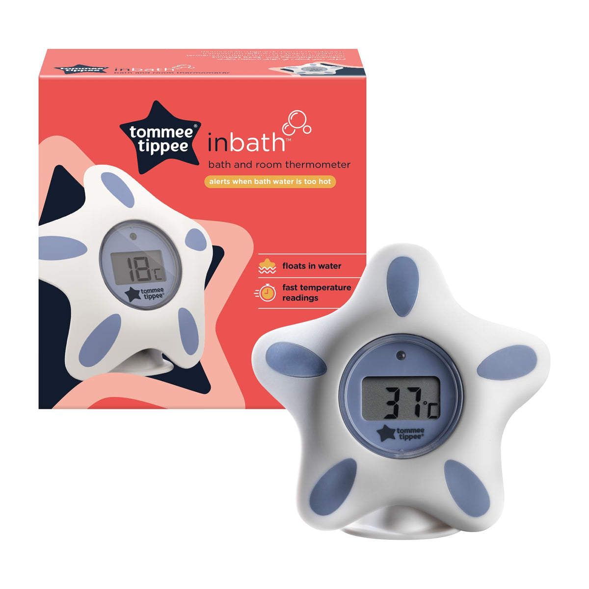 Tommee Tippee Closer To Nature Bath And Room Thermometer, White, 42303041