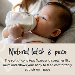 Tommee Tippee Closer to Nature Anti-Colic Baby Bottle Starter Set, 150ml and 260ml Bottles, Slow-Flow Breast-Like Teats for a Natural Latch, Anti-Colic Valve, Pack of 6