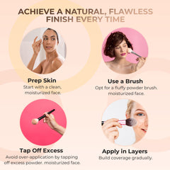 BULK REFILL FOUNDATION (EBONY) Mineral Makeup Powder Matte Bare Skin Sheer SPF 15 Cover (12 Grams)
