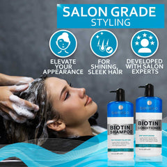 NOXZEMA Biotin Shampoo and Conditioner for Hair Growth