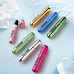 Perfume Atomiser Refillable 4 Pcs Travel Bottle Mini 5ML Atomizer Spray Portable Empty Fragrance Container for Aftershave Holiday and Night Out