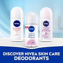 NIVEA Antiperspirant Roll-on for Women, 48h Protection, Natural Radiance, 50ml