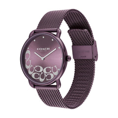 COACH WOMEN'S PURPLE DIAL IONIC PLATED PURPLE STEEL BRACELET WATCH - 14504339