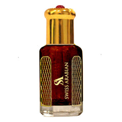 Swiss Arabian Aljazeera 12mL, Artisanal Hand Crafted Perfume Oil Fragrance for Women and for Men, Traditional Attar Style Cologne and Body Oil