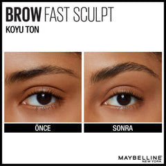 Maybelline Express Brow Fast Sculpt Eyebrow Gel, Shapes and Colours Eyebrows, All Day Hold Mascara, 06 Deep Brown, 0.023 kg