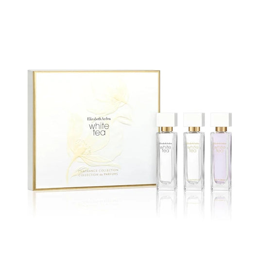 Elizabeth Arden White Tea Women's Perfume Gift Set, 3-Piece Mini Fragrance Discovery Set, Includes 0.33 fl. oz Eau de Parfum and Eau de Toilette, Travel Sized, 3 count
