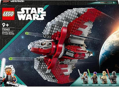 LEGO 75362 Star Wars Ahsoka Tano's T-6 Jedi Shuttle Set, Buildable Toy Starship with 4 Minifigures incl. Sabine Wren and Marrok with Lightsabers, Ahsoka Series Gift