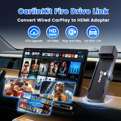 Carlinkit FireDrive Link HDMI Adapter – Convert Wired CarPlay to HDMI for Fire TV Stick Streaming, Seamless HDMI Input for Streaming Netflix, YouTube etc,Plug & Play, Up to 1080p HD