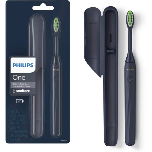 Philips One by Sonicare Battery Toothbrush (HY1100/04) - Midnight Blue