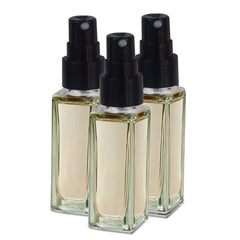 Pure Source India Travel Refillable Perfume Clear Glass Bottles with Spray Pump for Perfume Essential Oils Aromatic Water Blend 8 ML Set of 3 Pcs