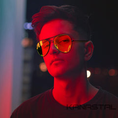 KANASTAL Polarized Sunglasses for Women and Men, Metal Frame Sun Glasses Retro Shades for Mens Driving Outdoor Military Style 100% UV400 Protection