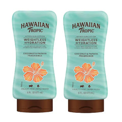 Hawaiian Tropic Weightless Hydration After Sun Lotion with Aloe, 6 Fl Oz (Pack of 2)