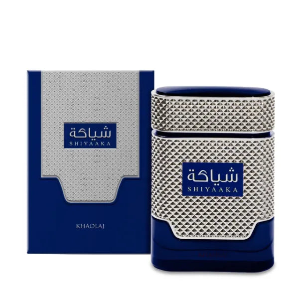 KHADLAJ PERFUMES Shiyaaka Blue Eau De Parfum Spray for Men - 3.4 Ounce / 100ml