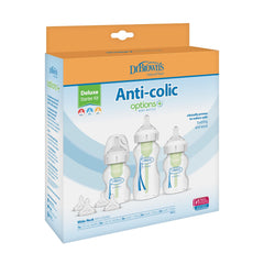 Dr. Brown's Options+ Anti Colic Baby Bottle, Wide Neck, Starter kit