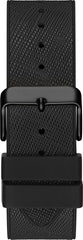 Guess GW0048G1 Stainless Steel Analogue Watch with Silicone Strap for Men, Silver/Black