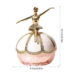 Ballet Statuette Face Loose Setting Powder, Makeup Setting Powder, Oil Control Face Powder, Smooth Makeup Setting Powder With Powder Puff, Waterproof Long Lasting Face Makeup Fixing Powder
