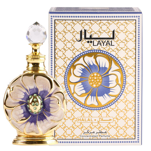 Oud Khaleeji ATTAR LAYAL 12ml Perfume Oil- An Enchanting Symphony of Fragrance, Elegance, and Timeless Beauty