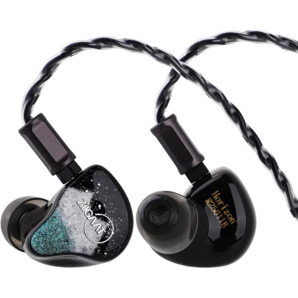 Linsoul ZiiGaat Horizon in Ear Monitor, 1DD+2BA+2 Planar HiFi Wired Earbuds, Studio-Grade IEM Earphones, Natural Balanced Tuning with Buttery-Smooth Treble Extension for Musicians Audiophiles