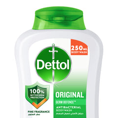 Dettol Original Showergel & Bodywash, Pine Fragrance for Effective Germ Protection & Personal Hygiene, 250ml (Packaging may vary)