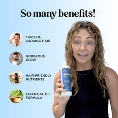 Shampoo for Thinning Hair and Hair Loss - Volumizing Biotin Shampoo for Hair Growth with Rosemary Argan Oil and Evening Primrose Oil - (236 ml (Pack of 1)) (273 mL)