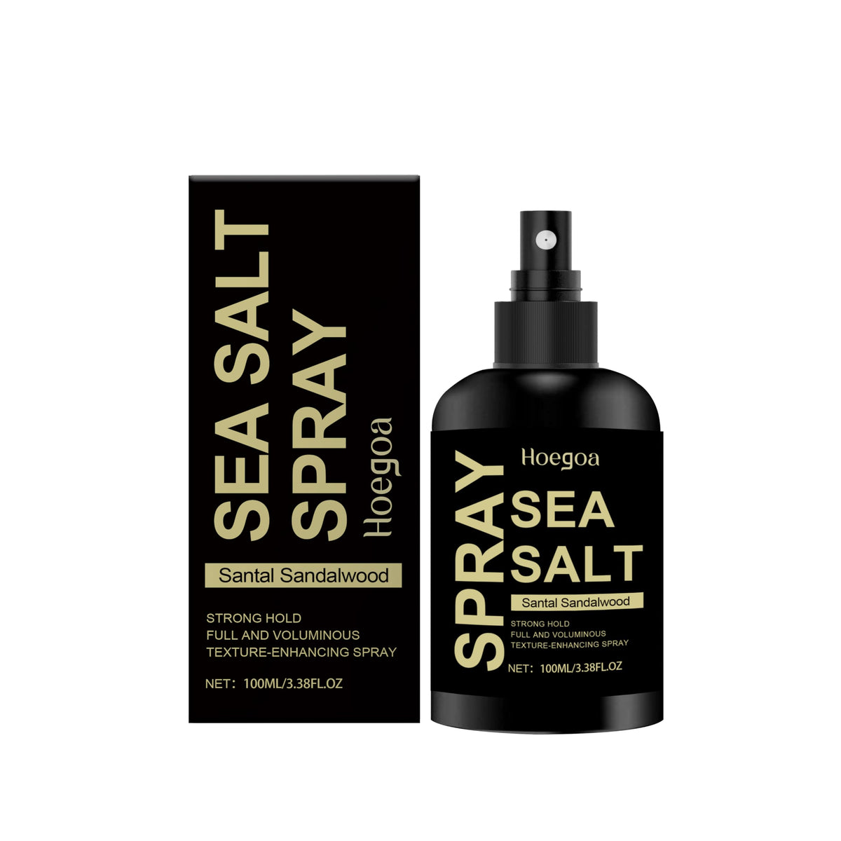 Heogoa Sea Salt Spray for Hair Men and Women, Surf Spray to Add Volume and Texture, Reduce Breakage and Static, Long Lasting Hold, for All Hair Types - 100ml