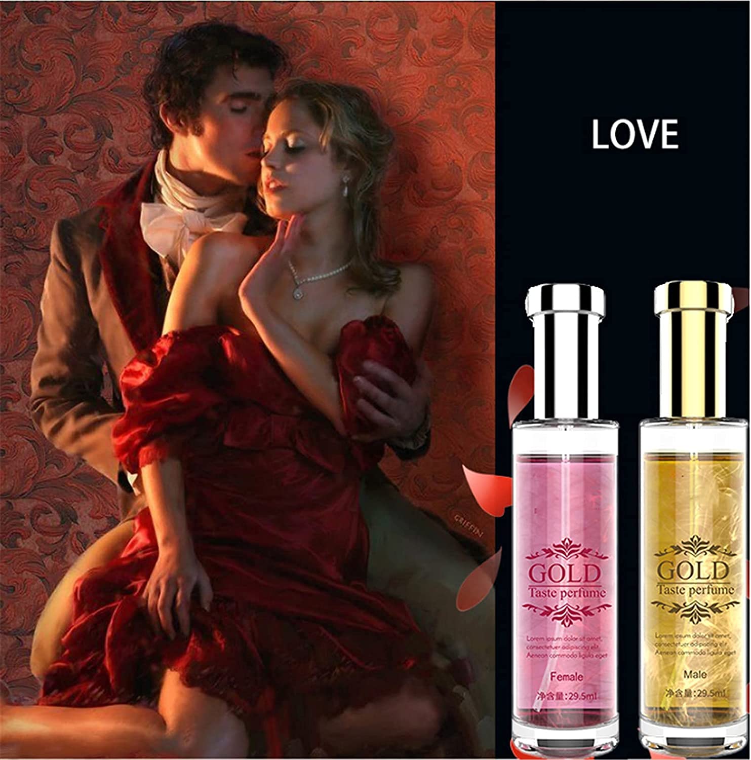 Romantica Pheromone Glitter Perfume, BellunaMoon Romance Pheromone Perfume, Pheromone Infused Essential Oil Perfume, Solid Balm Perfume, Pheromones to Attract Women for Men (Women)