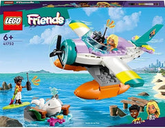 LEGO 41752 Friends Sea Rescue Plane Toy Set, Animal Care Playset with Whale Figure and 2 Mini-Dolls, Birthday Gift for Girls, Boys and Kids 6 Plus Years Old