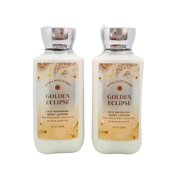 Bath & Body Works Body Lotion, Gift Set of 2, 8oz Each (Golden Eclipse)