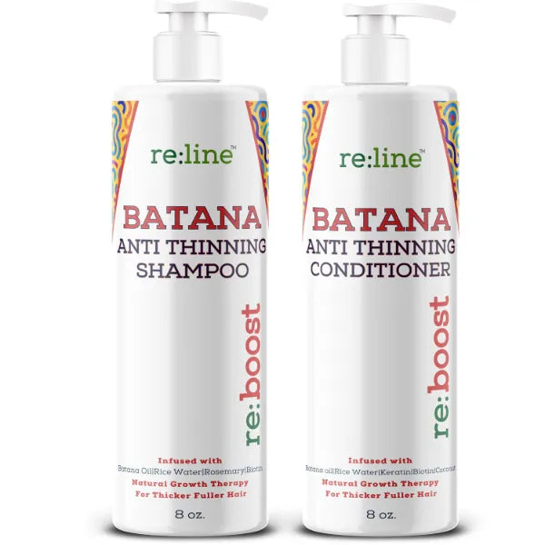 Paisle Botanics Biotin & Batana Oil Shampoo and Conditioner Set Hair Growth Shampoo and Conditioner with Rice Water & Rosemary Oil for Enhanced Volume Color Safe, Sulfate & Paraben Free 8 Fl Oz Each