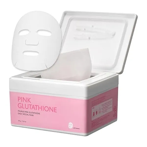 MILKTOUCH Glutathione Daily Korean Face Sheet Masks Pack Niacinamide & Glutathione for Radiant, Glowy Skin Effective Complexion Booster Kbeauty 30pcs