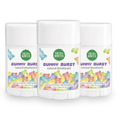Fresh Monster Natural Deodorant for Kids and Teens I Aluminum Free, Paraben Free and Hypoallergenic Gummy Burst Scent 1.76 oz I 3 Pack, 5.28 Ounce (Pack of 3)