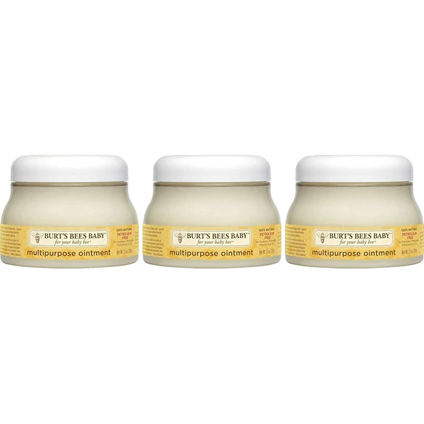 Burt's Bees Baby 100% Natural Origin Multipurpose Healing Ointment, Face & Body Baby Ointment, 7.05 Ounce (Pack of 3)