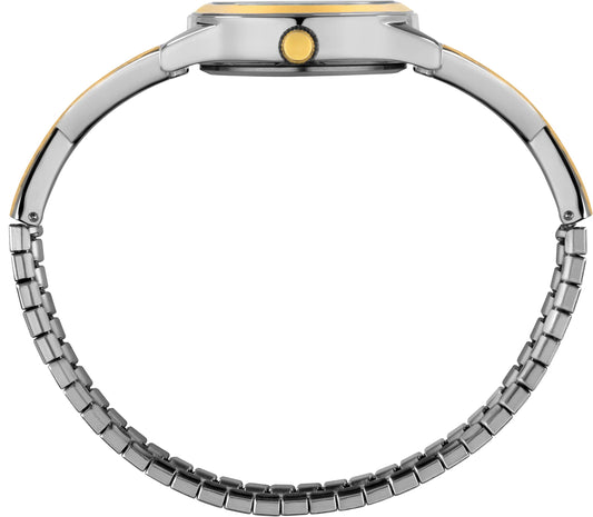 Timex Women's Main Street 25mm Semi Bangle Watch - Two-Tone